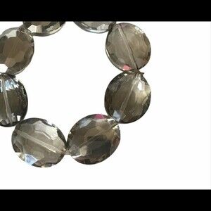 Large Smoky Crystal Bracelet